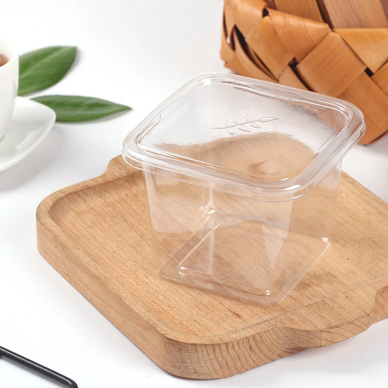 10/25/50 Pcs Transparent Cake Boxes, Disposable Plastic Tiramisu Dessert Cups, Bowls, Containers with Lids, Perfect for Salad, Cupcakes, Cakes, Gift Packaging, Party and Catering Use - 图片 5