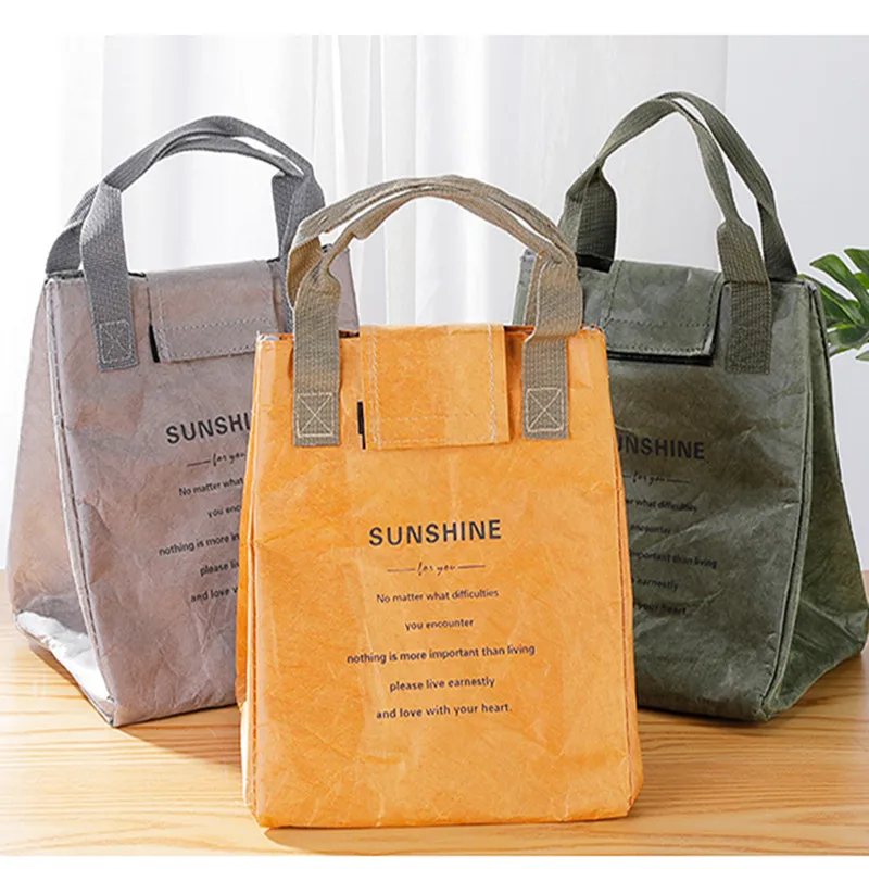 Foldable Reusable Leakproof Food Container Lunch Bag – Large Capacity Waterproof Thermal Insulated Tote for Workers, Students, Meal Prep, Office, School, Picnic, Travel, Portable Food Storage Carrier