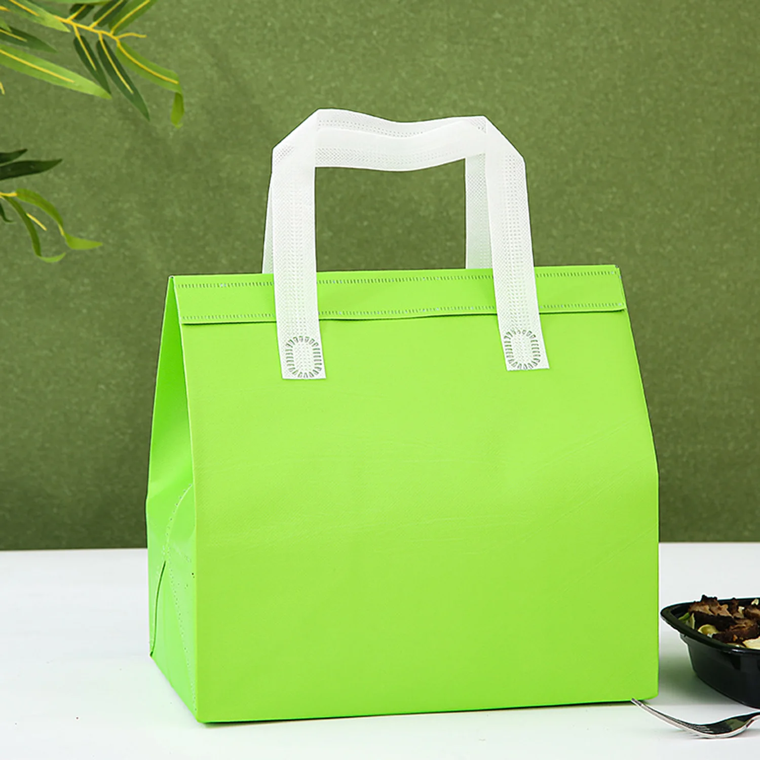 Portable Foldable Cooler Bag, Waterproof Aluminum Foil Thermal Box, Multifunctional Cake Insulation Delivery Bag, Reusable Food Carrier for Cakes, Pastries, Lunch, and Travel - 图片 7