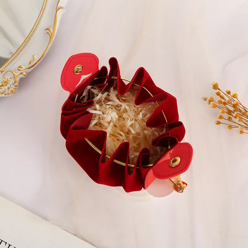 Luxury Flocked Leather Velvet Drawstring Candy Bags – Elegant Sachet Pouches for Christmas, Weddings, Parties, Jewelry, Candy, Favor Gifts, Gift Packaging, Event Souvenirs, Boutique Accessories, Reusable Storage 4