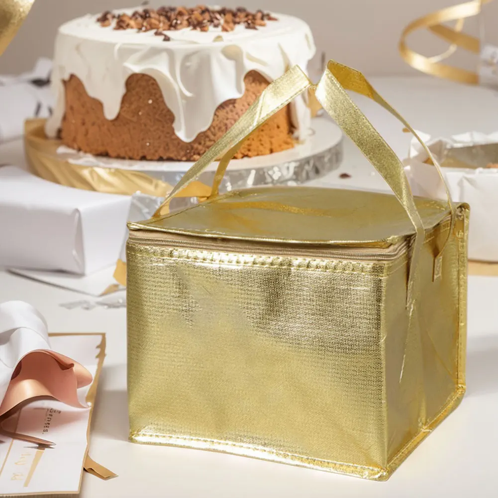 Food Pizza Delivery Insulated Bag – Waterproof Thermal Cooler Tote for Hot or Cold Meals, Camping, Food Storage, Reusable Foil Insulated Lunch Bag, Portable Meal Carrier for Work, School, Picnic 4