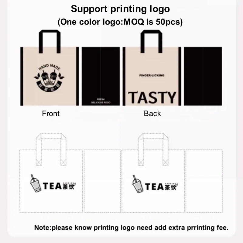 10pcs Non-Woven Insulated Tote Bags – Portable Reusable Fabric Pouches for Food, Cake, Drinks, and Snacks, Thermal Carrier Keeps Hot or Cold, Perfect for Delivery, Picnic, Grocery, Work, School 3