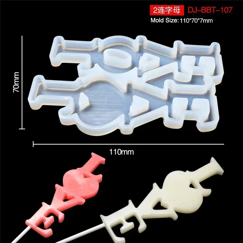 Leaf Flower Heart Bear Shape Silicone Lollipop Mold Round Chocolate Candy Cheese Baking Mould Fondant Cake Decorating Tools Dessert Cupcake Topper Tray Kitchen Pastry DIY Baking Accessories - 图片 15