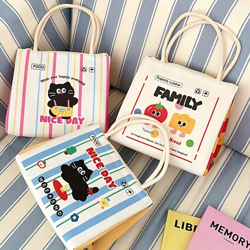 Thermal Insulated Tote Bags in Different Colors, Portable and Easy to Carry, Perfect for Traveling, Food Delivery, Lunch, Picnic, Grocery Storage, Available in 4 Styles to Choose From