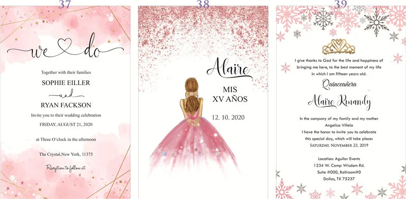 50PCS Laser Cut Wedding Gate Invitations – Elegant Pink and Gold Engagement Greeting Cards with Customizable Printing, Perfect for Bridal Shower, Anniversary, Birthday, Banquet, and Party Supplies