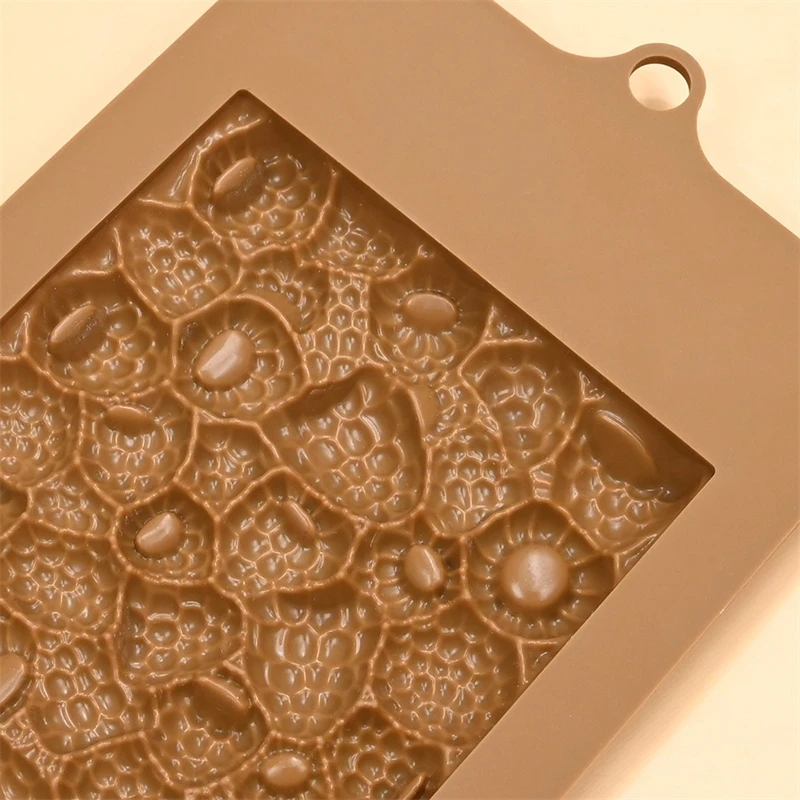 Flower Raspberry Cherry Silicone Mold for Chocolate Chunks Candy Baking Tools Kids DIY Chocolate Fondant Mould Cake Cupcake Pastry Dessert Decoration Baking Supplies Kitchen Craft Tray