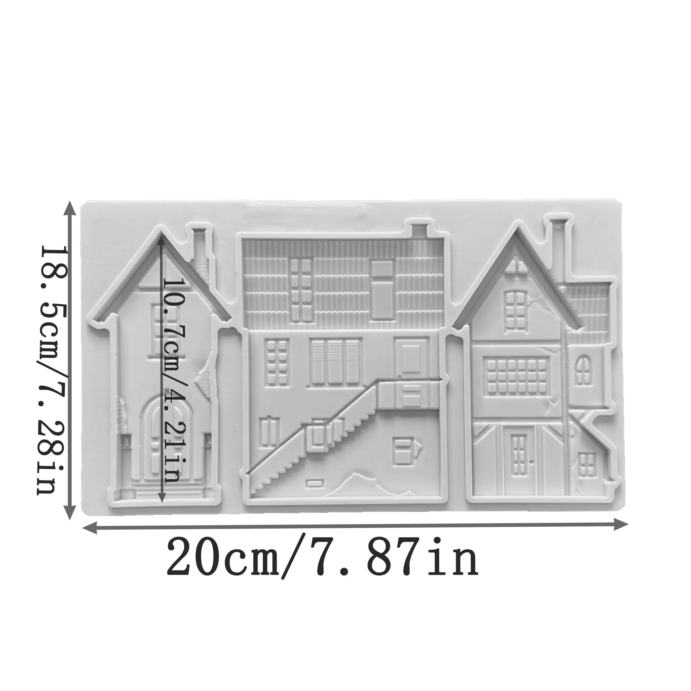 Nice House Silicone Mold – 3D Fondant Cake Decorating Mold for Sugarcraft, Cupcakes, Chocolate, Candy, Clay Crafts, Baking Tools, DIY Dessert Toppers, and Creative Kitchen Accessories