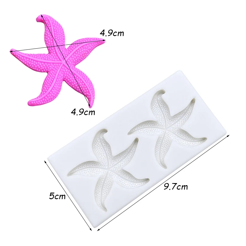 Starfish Silicone Mold – Sugarcraft, Chocolate, Cupcake, Fondant, and Cake Decorating Tool, Non-Stick Baking Mold for DIY Desserts, Pastry, Candy, Chocolate, Jelly, and Creative Baking Projects Starfish Silicone Mold – Sugarcraft, Chocolate, Cupcake, Fondant, and Cake Decorating Tool, Non-Stick Baking Mold for DIY Desserts, Pastry, Candy, Chocolate, Jelly, and Creative Baking Projects
