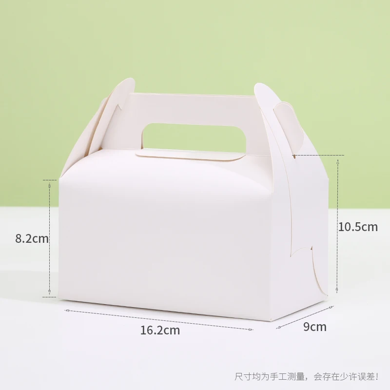 10Pcs Cardboard Gift Cake Boxes Pink Green Dessert Packaging Boxes with Handle, Portable Pastry Cookie Muffin Cupcake Container for Wedding Birthday Baby Shower Party Supplies - 图片 27