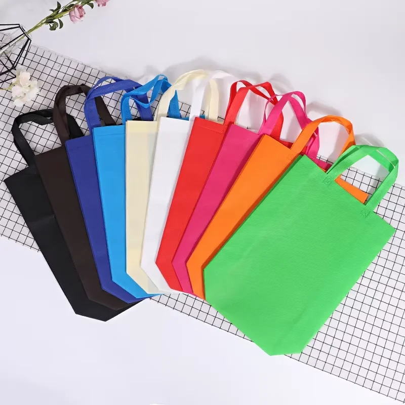 Portable Non-Woven Shopping Bag – Large Capacity, Reusable Eco-Friendly Handbag, Custom Logo or Printing Option (Printing Fee Not Included), Perfect for Grocery, Gift, and Promotional Use - 图片 3
