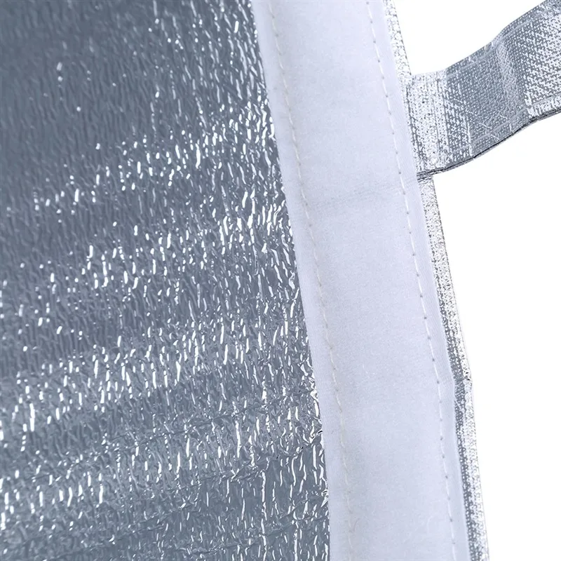 1Pc Silver Insulated Thermal Cooler Bag – Large Square Aluminum Foil Lunch Tote for Cakes, Sandwiches, Drinks, Coffee, and Fresh Food Storage, Portable Reusable Cooler Bag for Office, Picnic, and Delivery 10