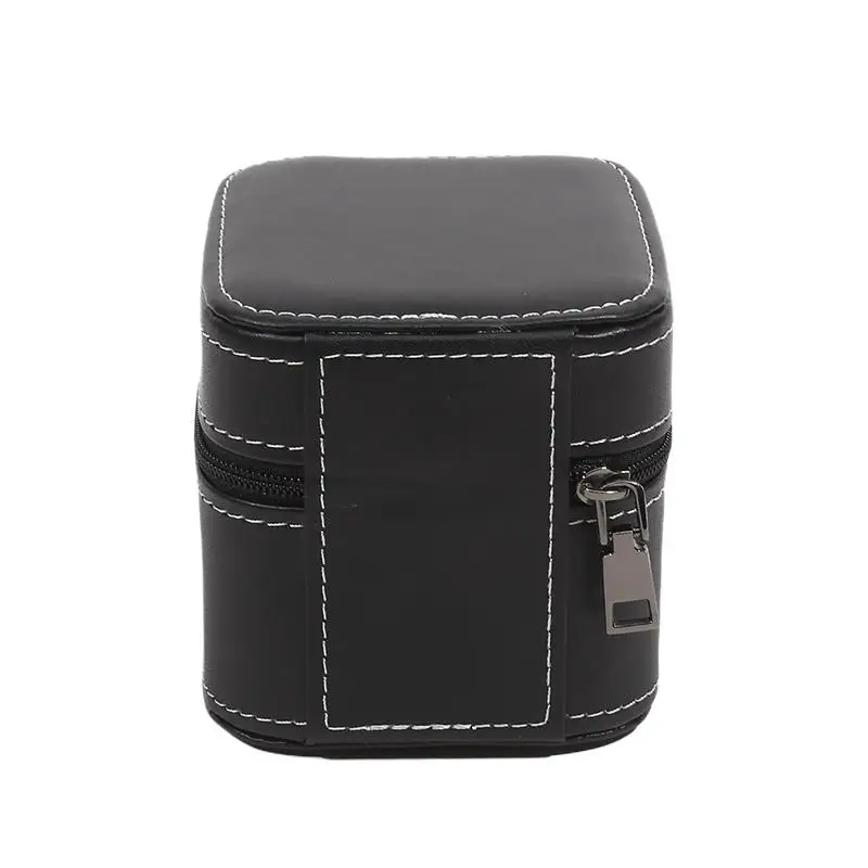Travel Watch Case ⌚ Single Watch Case – Leather Watch Travel Case with Removable Cushion – Portable Square Jewelry Storage Organizer Box for Wristwatch and Smartwatch Protection 11