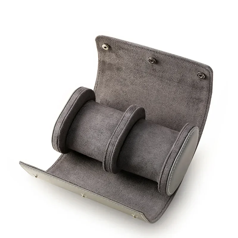 Travel Watch Organizer | PU Leather Watch Box and Pouch Organizer – Classic Travel Storage Case for Men and Women, Protective Watch Holder to Prevent Scratching and Oxidation, Elegant Leather Timepiece Gift and Display - 图片 7