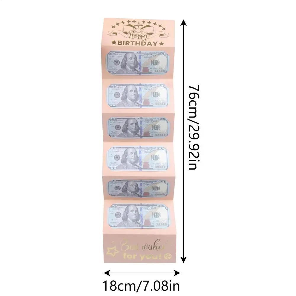 Creative Birthday Wallet Greeting Card – Folding Cash Holder Red Envelope Style, Unique Birthday Gift Envelope for Kids, Boys, Girls, and Friends, Fun and Practical Birthday Party Gift Idea - 图片 8