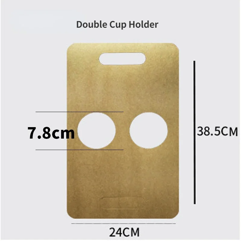 10 Pcs Portable Kraft Paper Cup Holder Takeaway Coffee Milk Tea Arc Cups Carry Creative Disposable Plastic-Free Beverage Packaging Bag Coffee Cup Carrier - 图片 8
