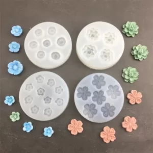 Flower Daisy Silicone Sugarcraft Mold for Cupcake Fondant, Resin, Candy, Chocolate, and Cake Decorating, Non-Stick Flexible Baking Mould for Sugarcraft, Pastry, Dessert, and Creative DIY Kitchen Tools