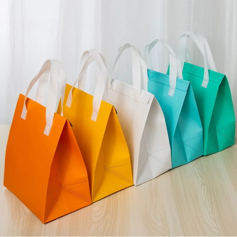 Non-Woven Tote Bag with Custom Logo, Portable Food and Drink Carrier, Insulated Lunch Bag for Cakes and Meals, Thermal Delivery Pouch to Keep Food Hot or Cold, Reusable Takeaway Bag with Handle - 图片 4