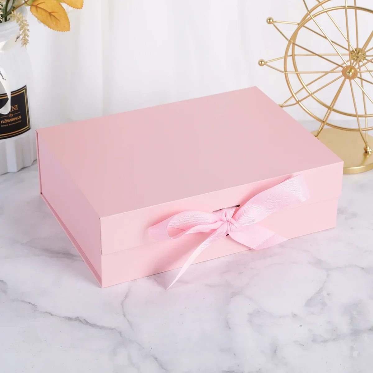 Luxury Foldable Magnetic Ribbon Gift Box – Sturdy Cardboard Packaging with Matte/Embossed Finish – Ideal for Photo Frames, Gifts & More – Custom Logo Available – In Stock, Ready to Ship 17