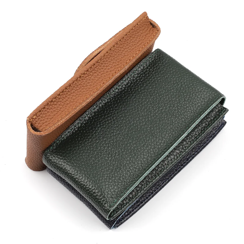 Travel Watch Organizer | Handmade Genuine Leather Watch Box Bracelet Storage Bag Portable Jewelry Organizer Leather Travel Pouch Protective Watch Packaging Case for Men Women Wristwatch Gift 4