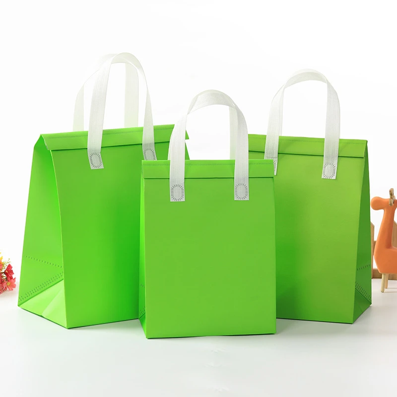 Waterproof Takeaway Thermal Insulated Bag – Reusable Cooler Tote for Food and Beverage Delivery, Ice Pack Compatible, Square Lunch Bag for Picnic, Restaurant, Work, School, Portable Meal Storage Carrier - 图片 6