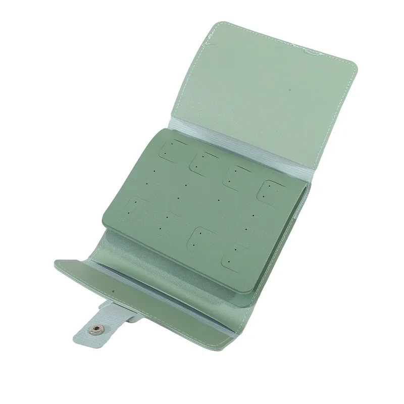 Travel Jewelry Organizer | 1PC PU Leather Ear Stud Storage Bag, Multi-Layer Jewelry Organizer, Book-Type Storage Bag for Earrings, Rings, Necklaces, and Small Jewelry Accessories, Compact Jewelry Case for Travel and Home Use