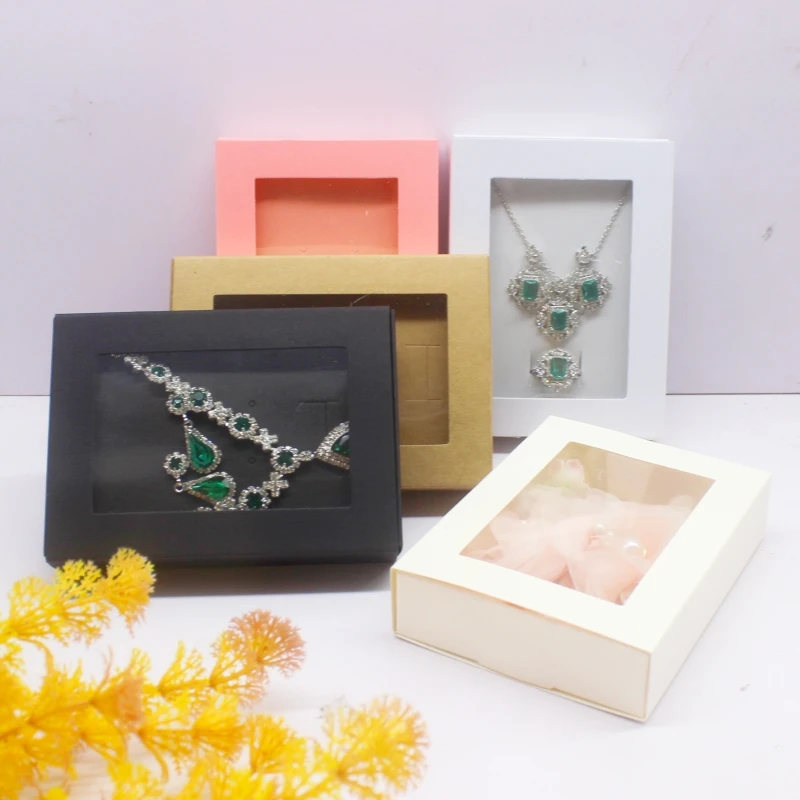 10PCS Multi-Color Window Gift Boxes – 11.5x8.5x2.5cm, Ideal for Christmas, Parties, and Holiday Decorations, Perfect for Gift Packaging and Special Occasions 1