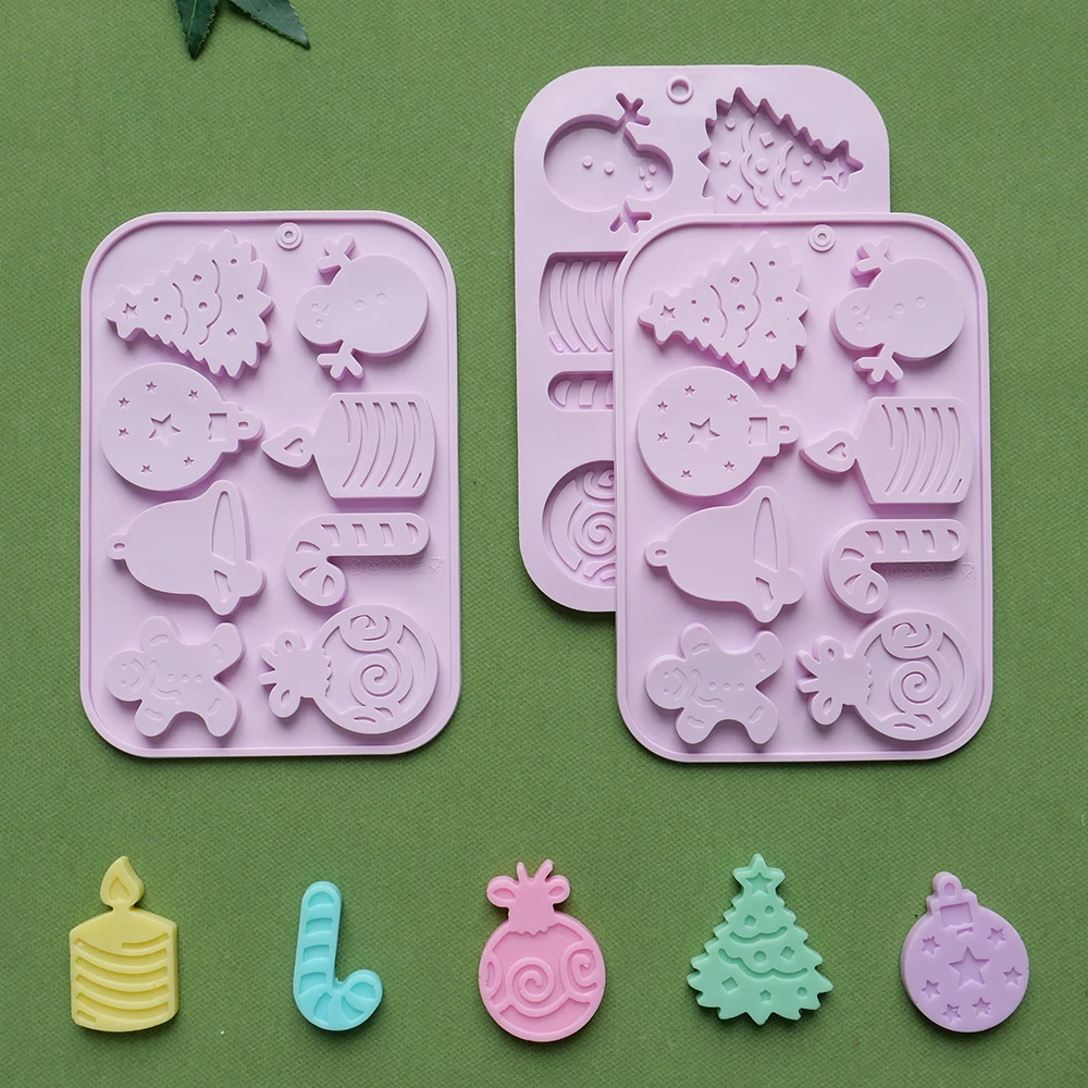 1pc Christmas Chocolate Mold 8-Hole with Various Holiday Shapes, 3D Silicone Candy Mold for DIY Gummies, Cookies, Chocolate, Candy Crafting, Baking, Party Treats, Holiday Desserts, and Festive Baking Fun 1pc Christmas Chocolate Mold 8-Hole with Various Holiday Shapes, 3D Silicone Candy Mold for DIY Gummies, Cookies, Chocolate, Candy Crafting, Baking, Party Treats, Holiday Desserts, and Festive Baking Fun