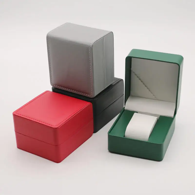 High Grade PU Leather Single Watch Gift Box with Pillow – Elegant Wristwatch Display Case Organizer for Men, Jewelry Storage & Watch Packaging Box, Luxury PU Leather Presentation Box 9