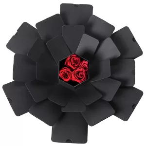 Hexagonal DIY Explosion Gift Box with Photo Album – Handmade Creative Cardboard Box for Valentine's Day, Wedding Proposal, Anniversary, Birthday, Personalized Memory Keepsake, Surprise Present