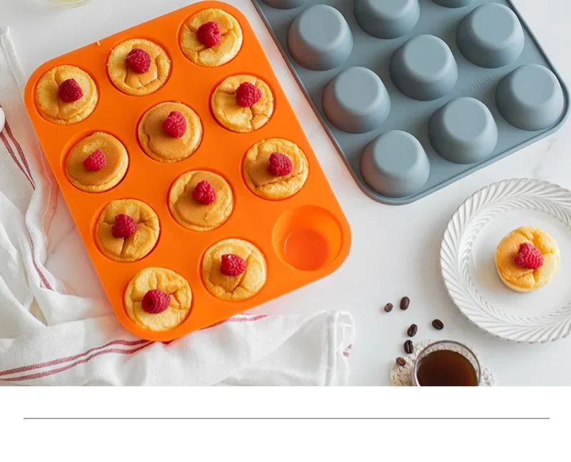 12-Hole Silicone Baking Mold – 3D Round Sphere Cake Pan, Chocolate, Muffin, Cupcake, DIY Dessert Bakeware for Home Kitchen, Baking, Pastries, Chocolate Balls and Creative Treats 6