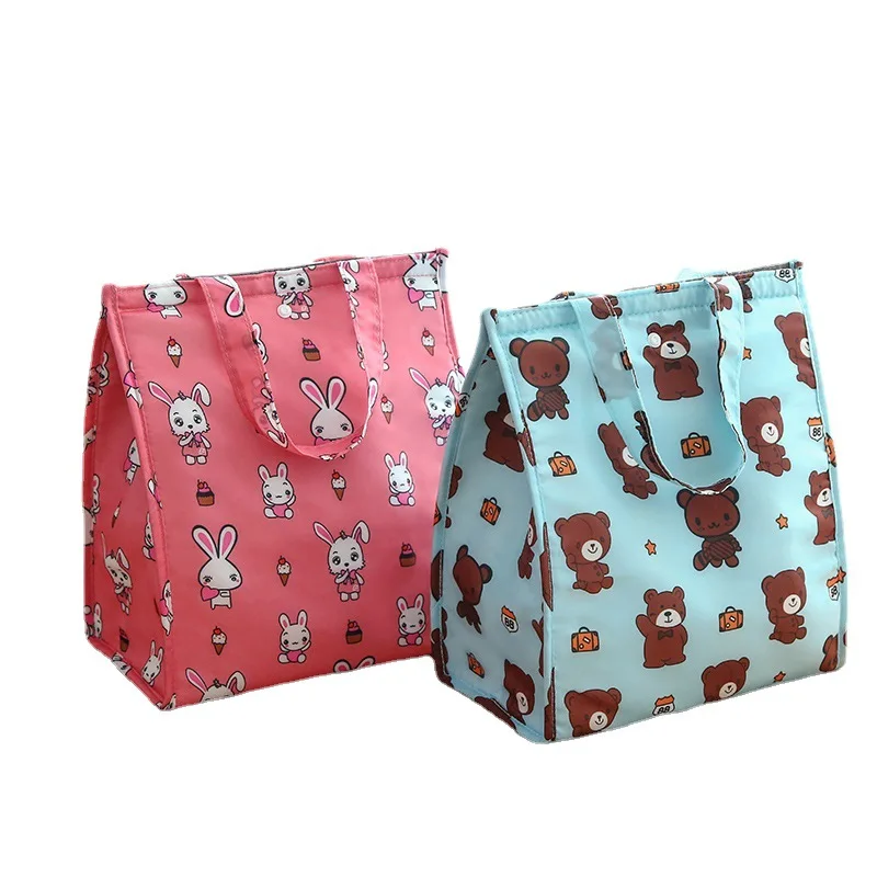 Insulated Thermal Cooler Bag Portable Lunch Storage Tote, Large Capacity Picnic and Camping Food Drink Carrier, Outdoor Leakproof Lunch Box Bag for Travel, Beach, Office, and Daily Use - 图片 6