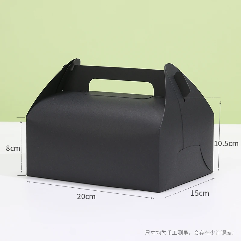 10Pcs Cardboard Gift Cake Boxes Pink Green Dessert Packaging Boxes with Handle, Portable Pastry Cookie Muffin Cupcake Container for Wedding Birthday Baby Shower Party Supplies - 图片 26