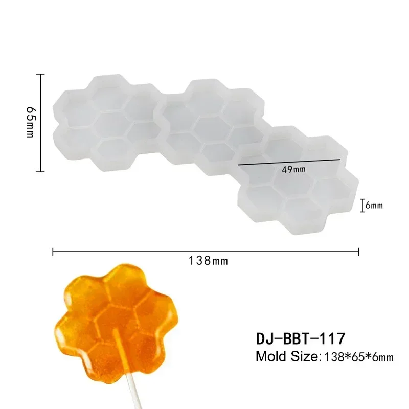 Leaf Flower Heart Bear Shape Silicone Lollipop Mold Round Chocolate Candy Cheese Baking Mould Fondant Cake Decorating Tools Dessert Cupcake Topper Tray Kitchen Pastry DIY Baking Accessories - 图片 10