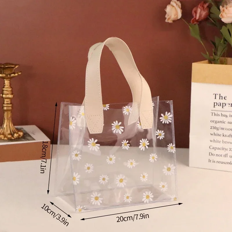 1–10PCS Transparent PVC Gift Bags Waterproof Candy Shopping Handbag with Love or Square Handle for Valentine’s Day Wedding Party Favor Packaging Bolsa Regalo Sac Cadeau ساک هدیه 透明ギフトバッグ 투명포장가방 - 图片 13