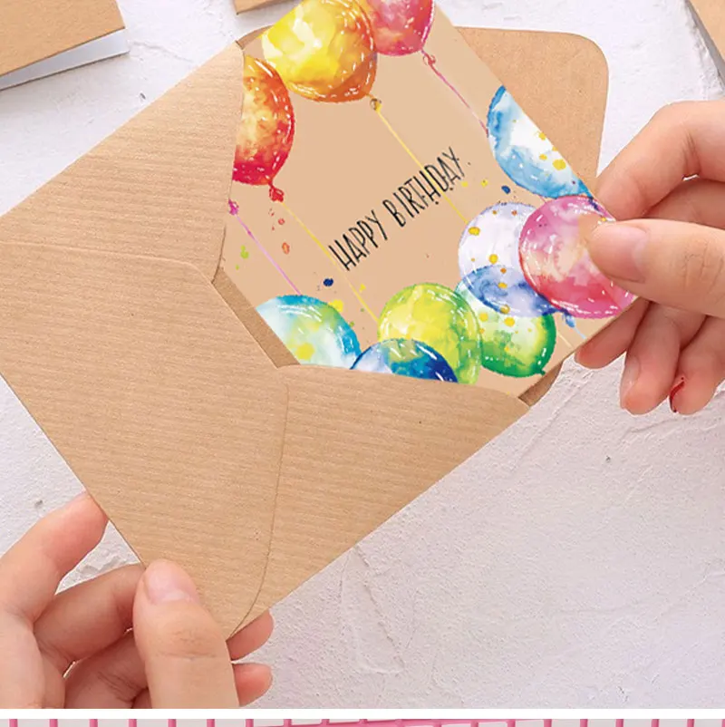 DIY Cartoon Birthday Greeting Card Set with Envelopes and Stickers – Fun and Creative Card Kit for Kids, Family, and Friends, Perfect Gift for Birthdays, Parties, and Personalized Messages