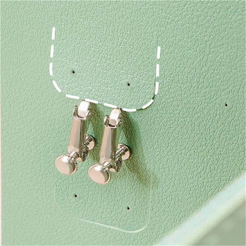 Travel Jewelry Organizer | 1PC PU Leather Ear Stud Storage Bag, Multi-Layer Jewelry Organizer, Book-Type Storage Bag for Earrings, Rings, Necklaces, and Small Jewelry Accessories, Compact Jewelry Case for Travel and Home Use