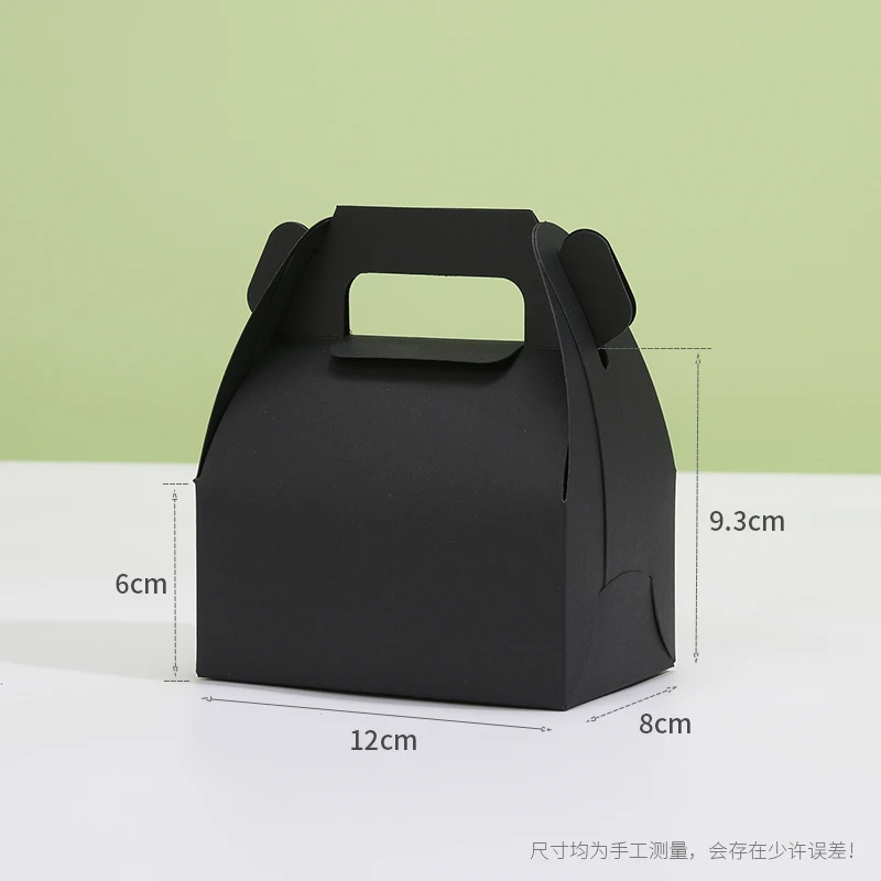 10Pcs Cardboard Gift Cake Boxes Pink Green Dessert Packaging Boxes with Handle, Portable Pastry Cookie Muffin Cupcake Container for Wedding Birthday Baby Shower Party Supplies - 图片 19