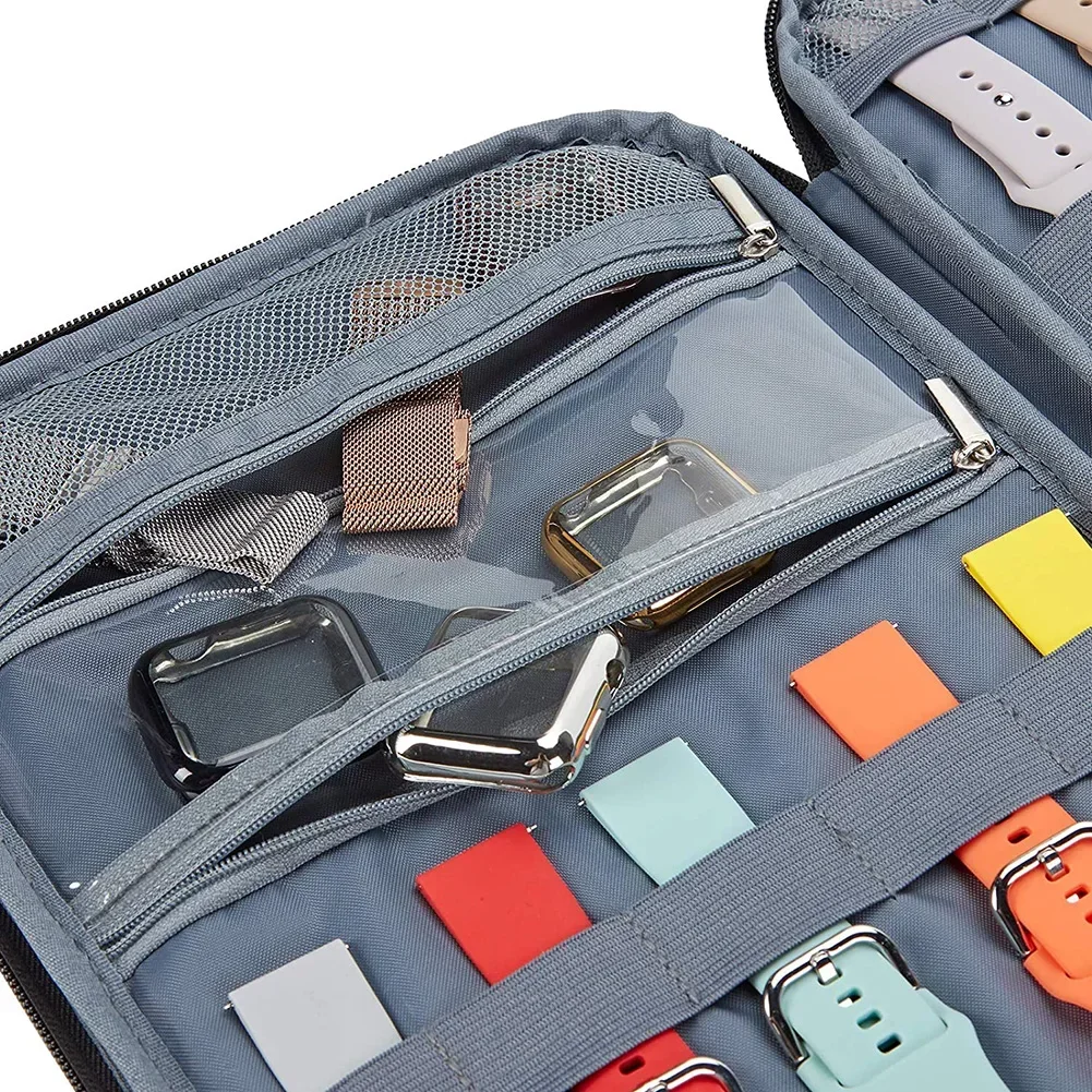 Travel Watchband Organizer | For Apple Watch Watchband Storage Box, Multifunction Travel Strap Organizer Case, Portable Ant Cloth Watch Strap Pouch, Compact Watchband Holder for Smartwatch Accessories Packaging 12