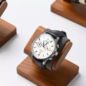 Solid Wooden Watch Holder Bracelet Display Stand, T-Bar Jewelry Organizer with Soft Microfiber for Watches, Bangles & Accessories, Retail Shop Counter Showcase Props