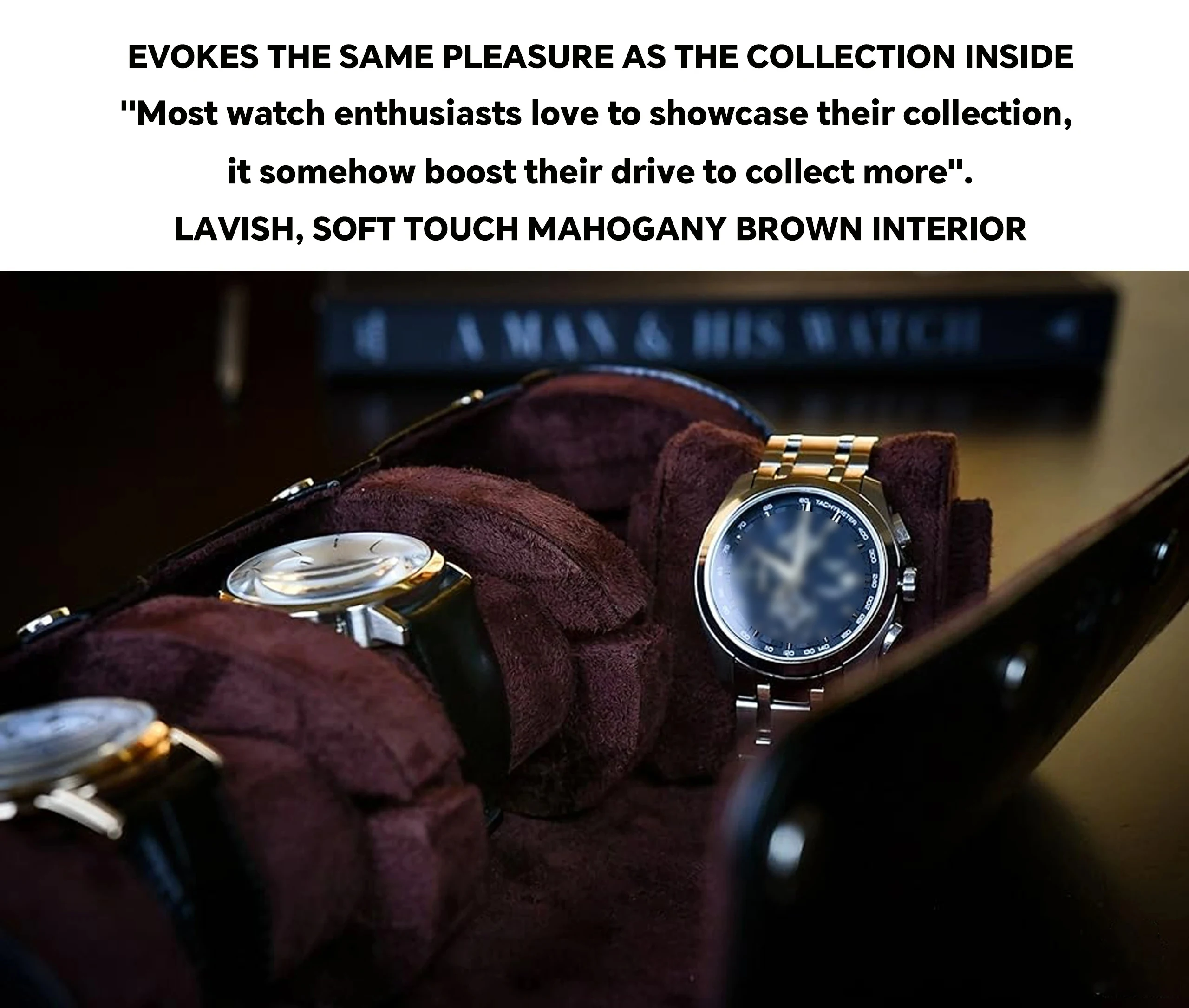 Watch Roll Case Organizer ⌚ – PU Leather Travel Case for Men & Women, 3-Slot Display, Swiss-Inspired Design, Soft Suede, Flat Base Stability, Luxury Gift for Watch Lovers 1