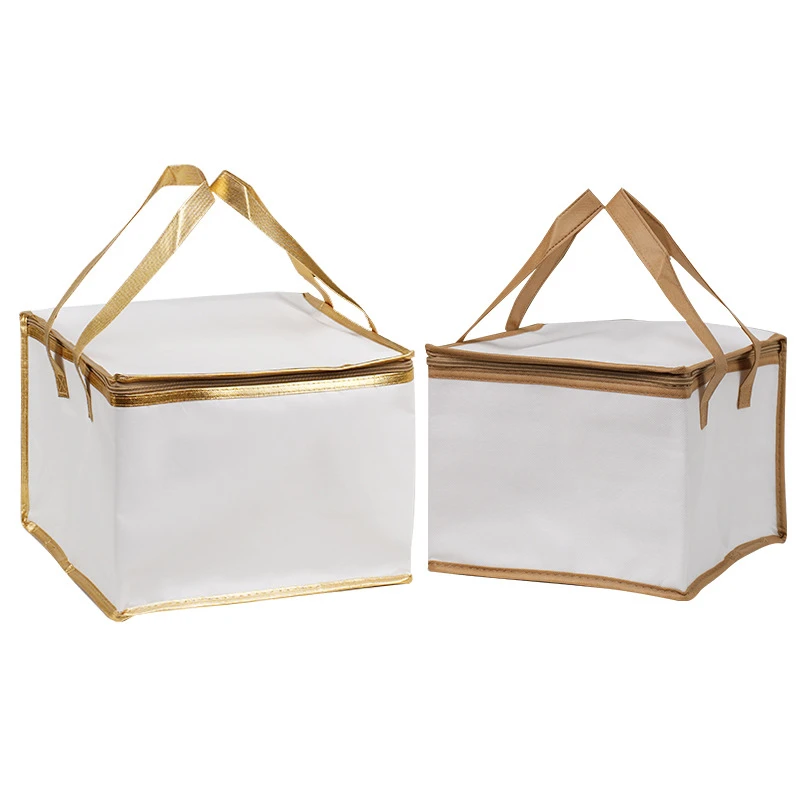 6/8/10 Inch Foldable Large Cooler Bag – Portable Insulated Cake and Food Thermal Box with Ice Pack, Waterproof Lunch Bag for Delivery, Picnic, Office, Reusable Food Carrier for Cakes, Meals, Drinks - 图片 6