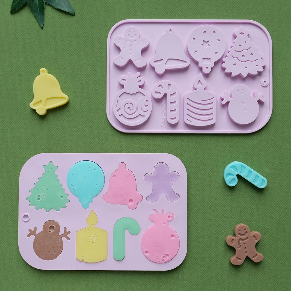1pc Christmas Chocolate Mold 8-Hole with Various Holiday Shapes, 3D Silicone Candy Mold for DIY Gummies, Cookies, Chocolate, Candy Crafting, Baking, Party Treats, Holiday Desserts, and Festive Baking Fun 1pc Christmas Chocolate Mold 8-Hole with Various Holiday Shapes, 3D Silicone Candy Mold for DIY Gummies, Cookies, Chocolate, Candy Crafting, Baking, Party Treats, Holiday Desserts, and Festive Baking Fun