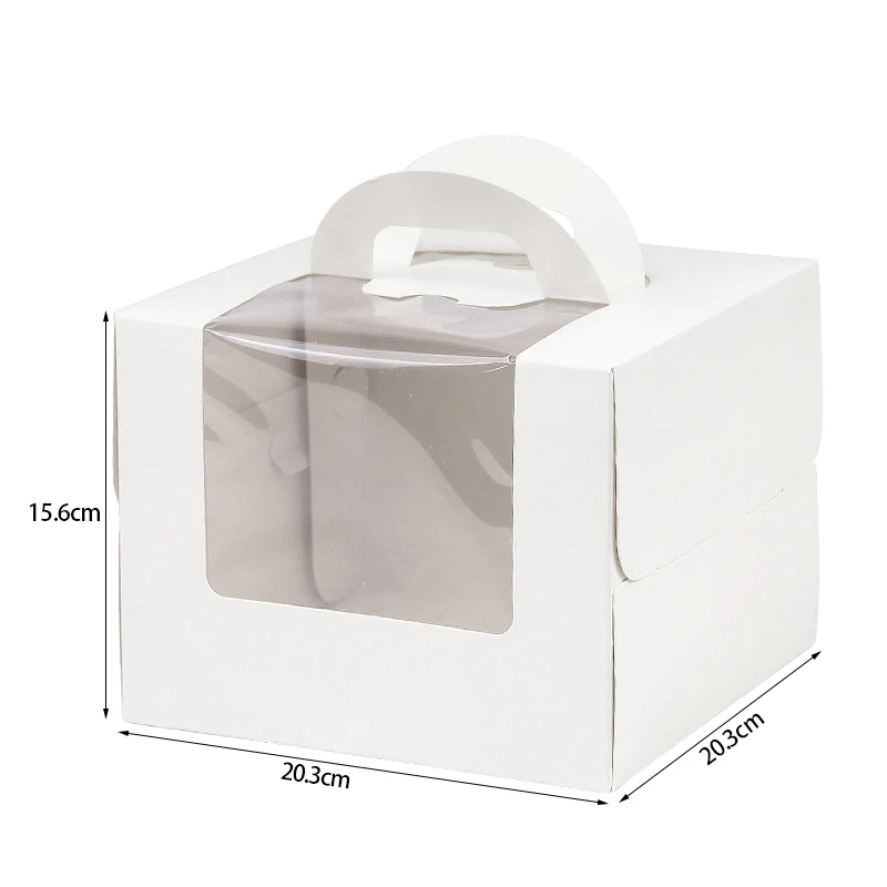 1/3/6pcs High Capacity Cake Packing Boxes with Clear Window, Multi Size Bakery Gift Boxes for Candy Cookies Pastry Chocolate Dessert Packaging, Wedding Birthday Christmas Baby Shower Party Supplies - 图片 9