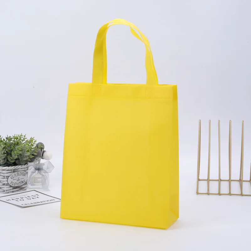 Portable Non-Woven Shopping Bag – Large Capacity, Reusable Eco-Friendly Handbag, Custom Logo or Printing Option (Printing Fee Not Included), Perfect for Grocery, Gift, and Promotional Use