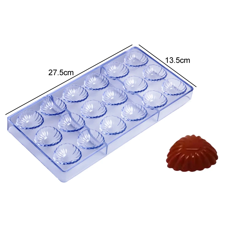 Chocolate Mold 3D Polycarbonate Transparent Plastic Kitchen Baking Tools for DIY Pastry, Candy, and Desserts, Multiple Styles Polycarbonate Chocolate Molds for Home Baking, Party Treats, and Creative Pastry Making