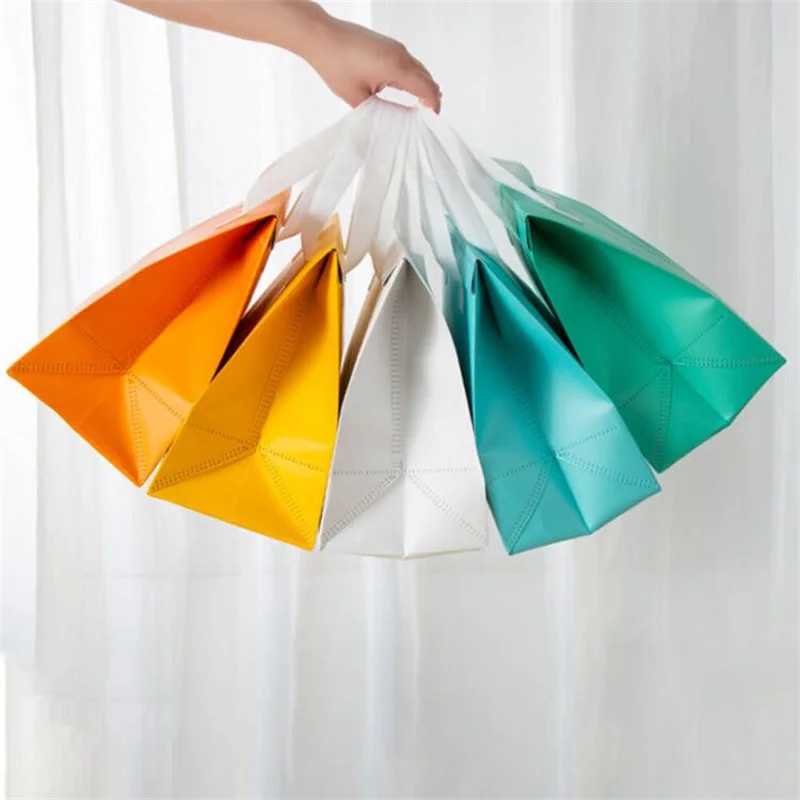 10/25pcs Non-Woven Takeaway Bags, Custom Logo Lunch Bags, Reusable Food Packaging Tote Bags, Insulated Thermal Bags to Keep Food Hot or Cold, Ideal for Takeout, Delivery, and Catering - 图片 6
