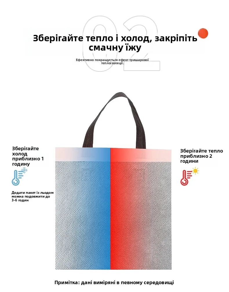 Disposable Aluminum Foil Thermal Bag – Handheld Non-Woven Food Carrier for Cakes, Desserts, and Beverages, Insulated Cold and Hot Preservation Bag for Commercial Catering, Takeaway, and Party Use 6