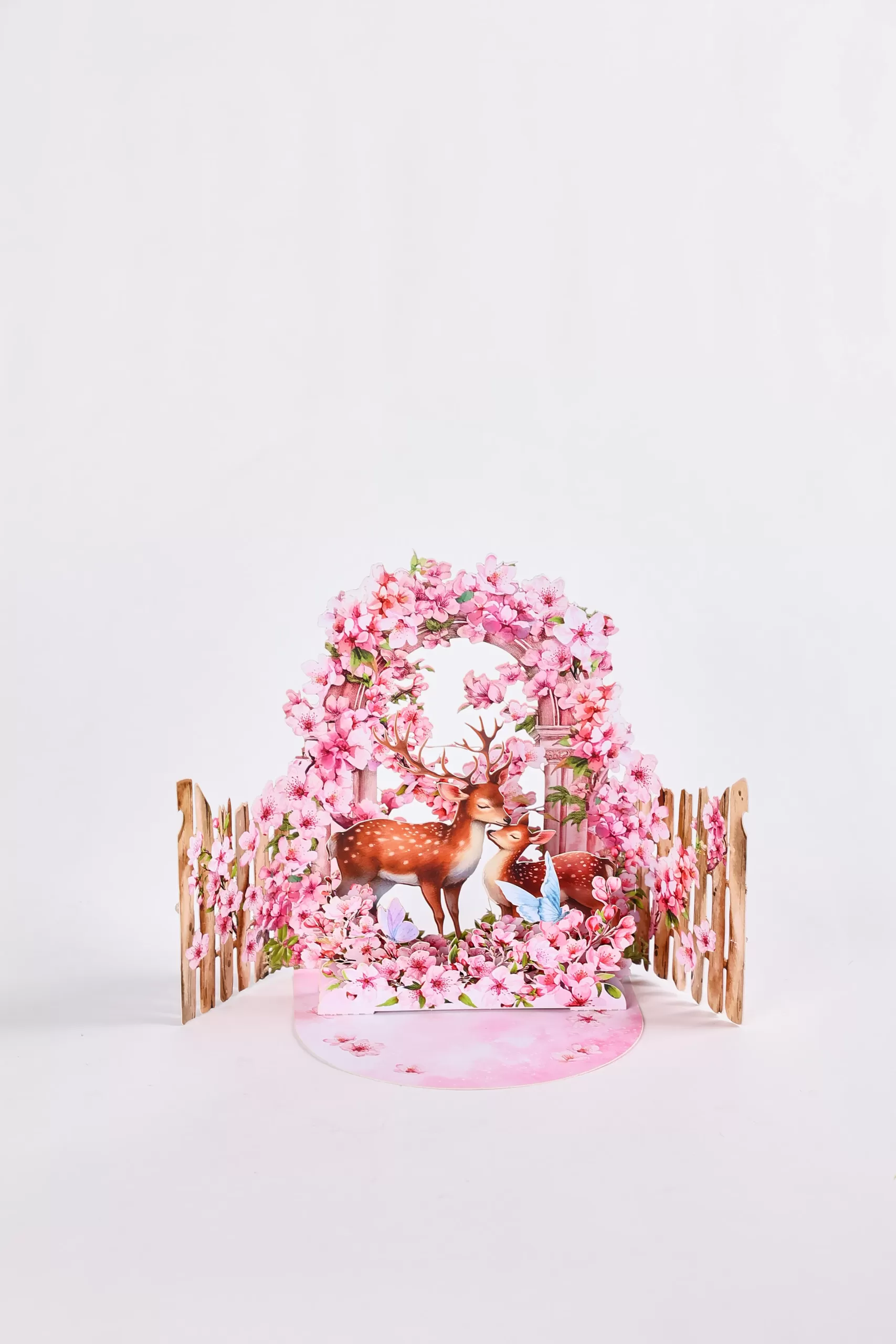 Floral 3D Pop Up Greeting Card with Envelope – Pink Rose Garden Design for Birthday, Mother’s Day, Valentine’s, Anniversary, Romantic Blessing Gift for Mom, Wife, Girlfriend, Friends, Special Occasions - 图片 9