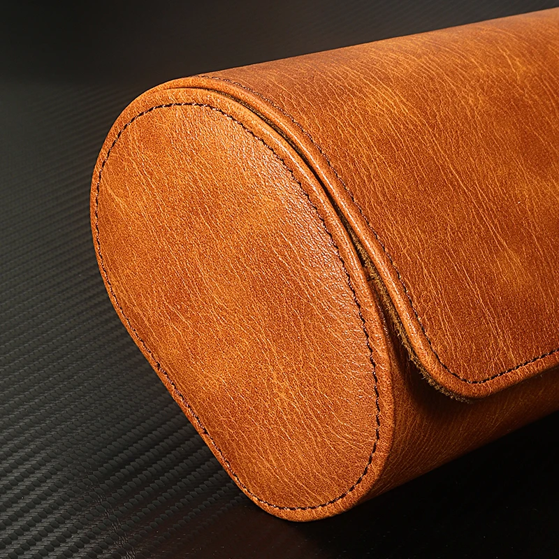 Travel Watch Case 🕰️ 3 Slots PU Leather Watch Organizer – Vintage Roll Travel Case – Portable Watch Storage Box – Elegant Display & Gift Packaging Solution for Men and Women - 图片 4