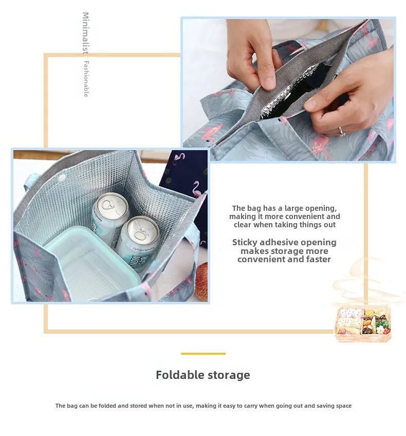 Insulated Thermal Cooler 🥗❄️ Reusable Lunch Tote for Food & Drinks, Leakproof Picnic, Camping, Grocery Shopping, Outdoor Cooler Box, Portable Food Storage Carrier for Travel, Work, School 9